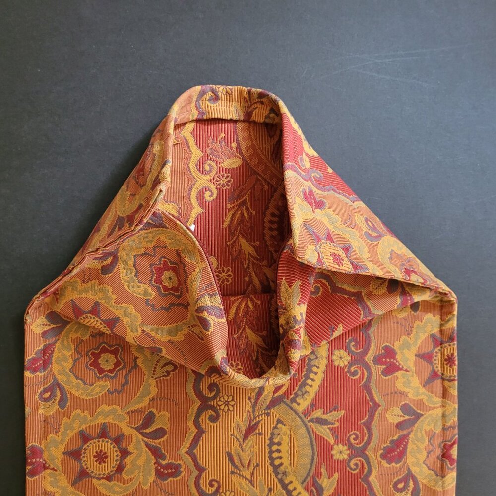 Orange Boho Tapestry Pillow Cover Set of 2 by Madura 16 x 16 - Picture 3 of 4